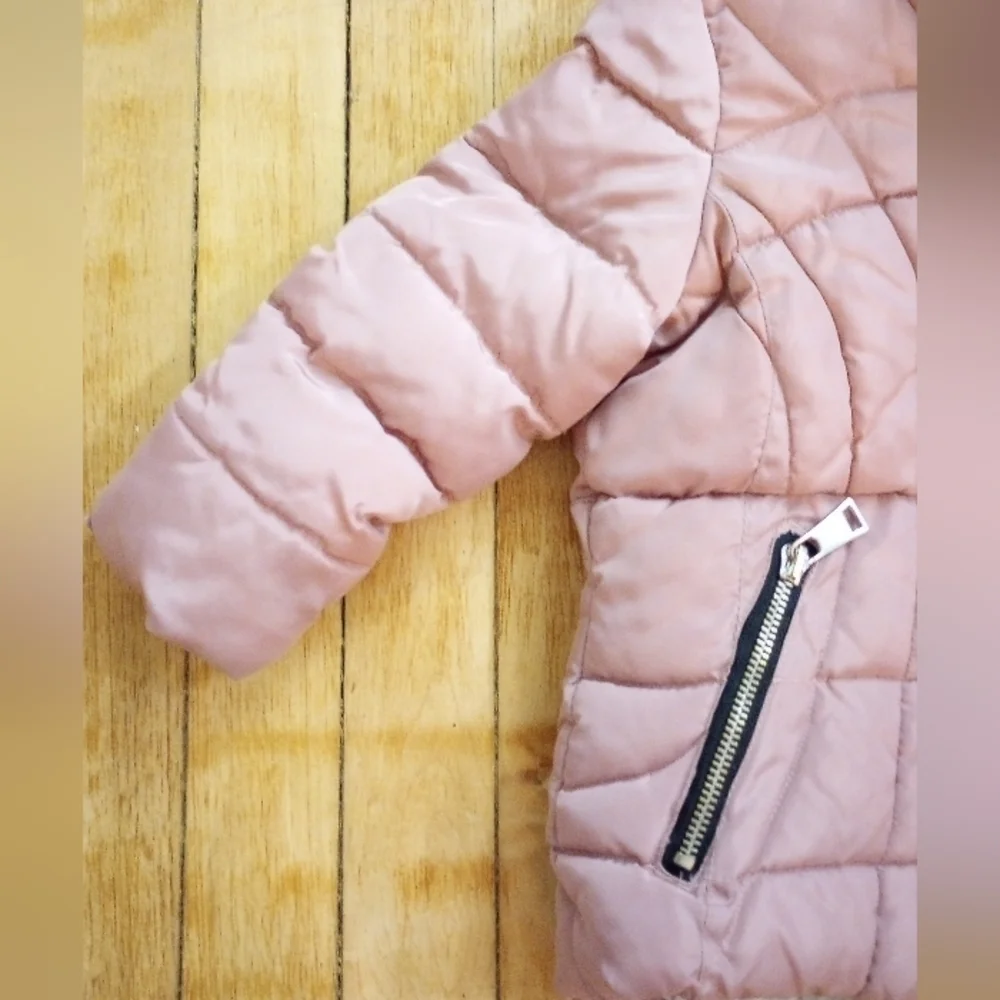 DKNY Hooded Puffer Winter Jacket for Kids 2T